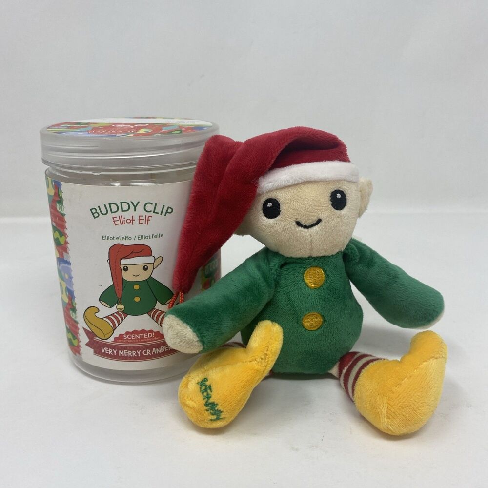Scentsy Buddy Elliot The Elf Very Merry Cranberry Scentsy Buddy Clip 4.5 Inch